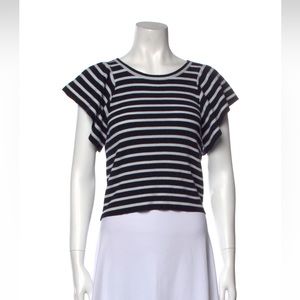 ALC stripped scoop neck shirt